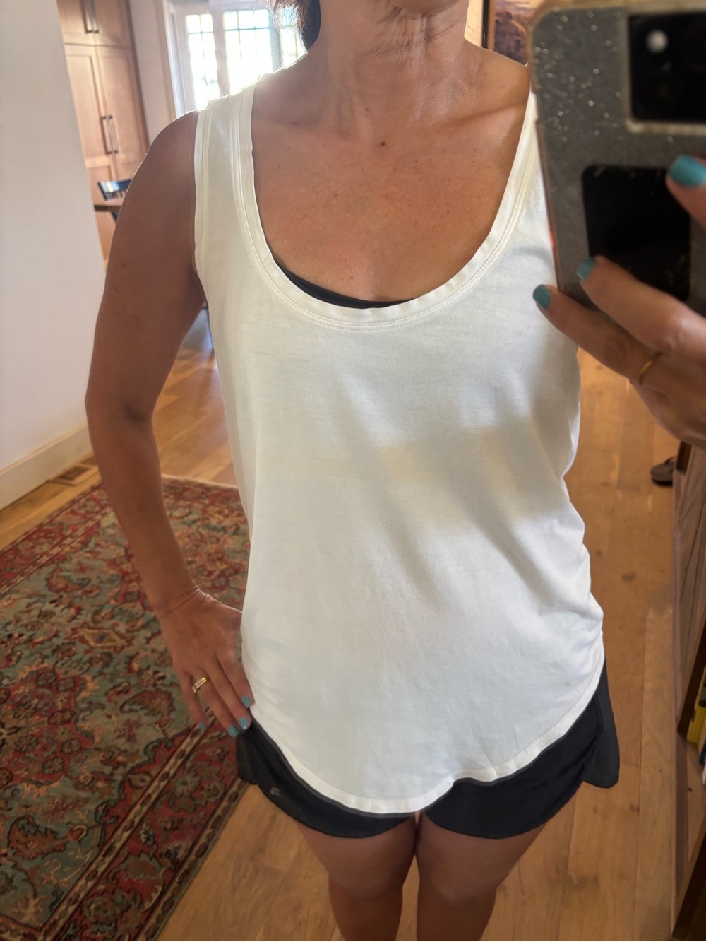 Lululemon white racerback loose tank